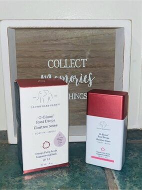 Drunk Elephant O-Bloos Rosi Drops Serum 30ml/ 1oz + Sample Lala Whipped Cream